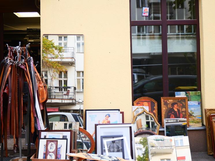 Devant d'une boutique vintage dans Neukölln 