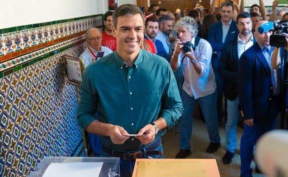 Pedro Sanchez, lors du vote