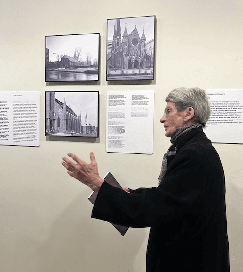 Phyllis Lambert à l'exposition Histoires Croisées