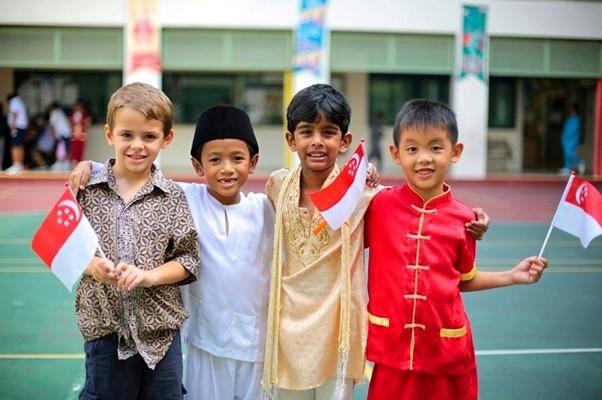 enfants a singapour