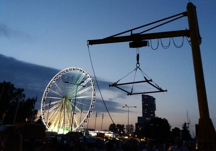 plage de Gdynia la nuit attraction