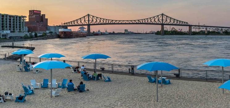 Plage de l'Horloge à Montréal 