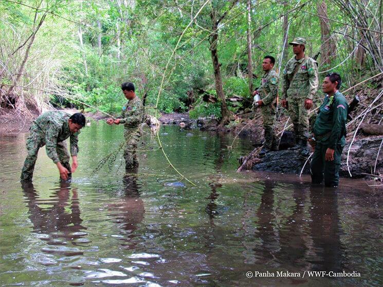 Rangers during patrol in EPL (c)Panha Makara-WWF