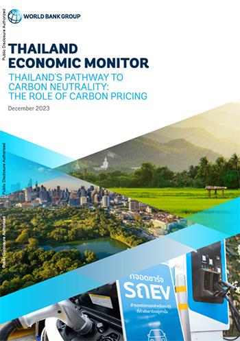 Couverture du rapport de decembre 2023 de la Banque Mondiale sur l'economie thailandaise