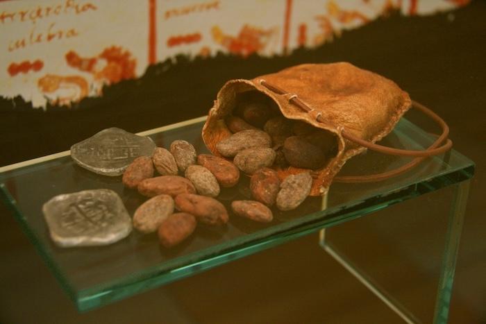 Representation des feves de cacao comme monnaie