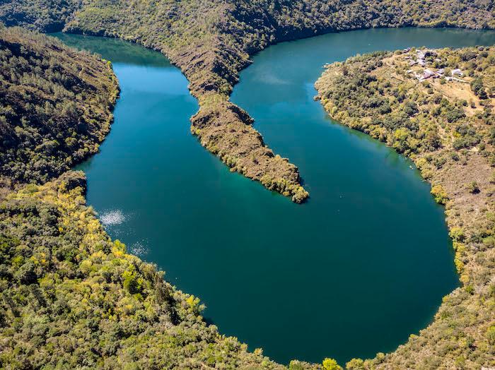 la ribeira sacra vue du ciel