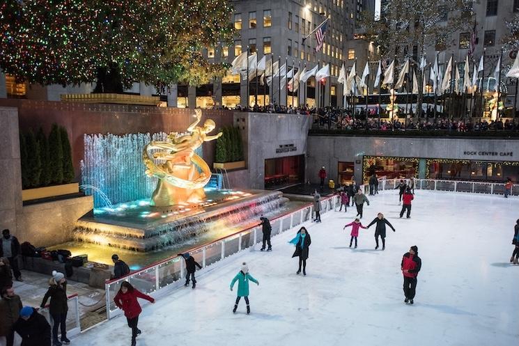 la patinoire du Rockefeller Center 