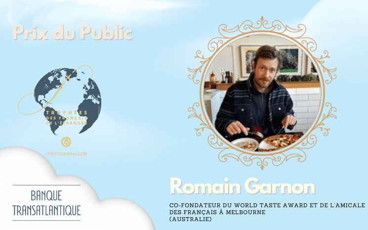 Romain Garnon, co-fondateur du World Taste Award et de l’Amicale des Français à Melbourne (Australie) 