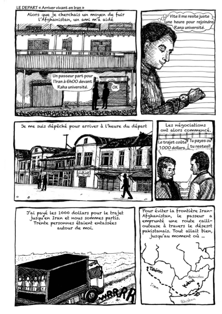 Afghanistan Suisse parcours du jeune Ali en BD