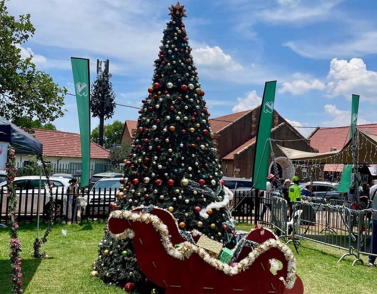 Un marché de Noël à Johannesburg, Afrique du Sud