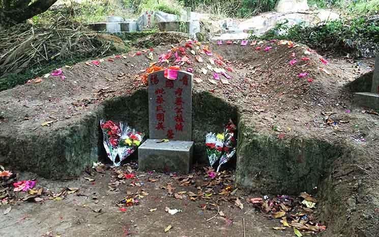 tombe chinoise à Hong Kong