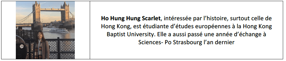 Ho Hung Hung Scarlet étudiante HKBU