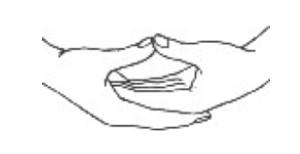 Mudra yoga doigt position