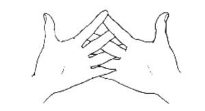 Mudra yoga doigts position