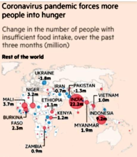 inde pandemie faim