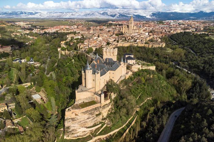 Segovia depuis la montgolfière