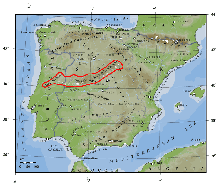 les montagnes du Système central