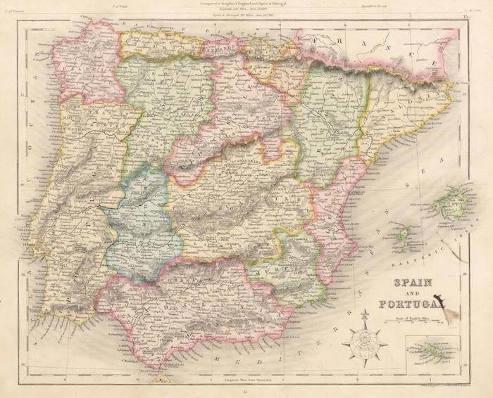 les provinces d'Espagne en 1841