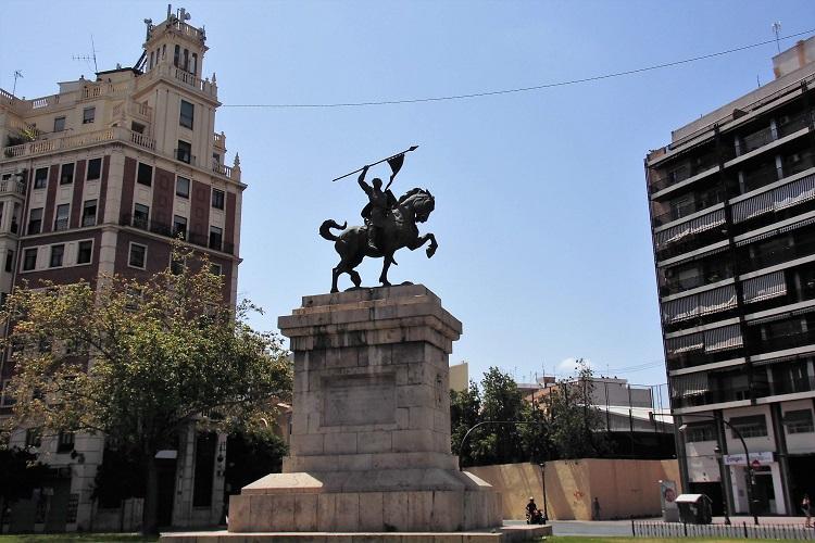 La statue du Cid à Valencia