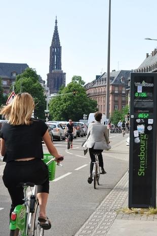 Strasbourg piste cyclable aménagement urbanisme 