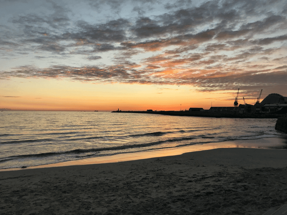 Coucher de soleil à Bathers Beach 