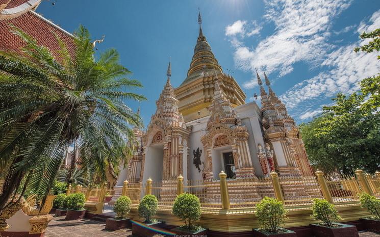 Temple a Lamphun au nord de la Thailande