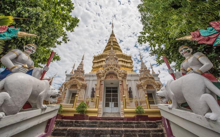 Temple a Lamphun au nord de la Thailande