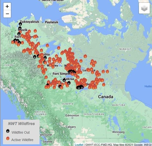 territoires Nord Ouest incendies Canada