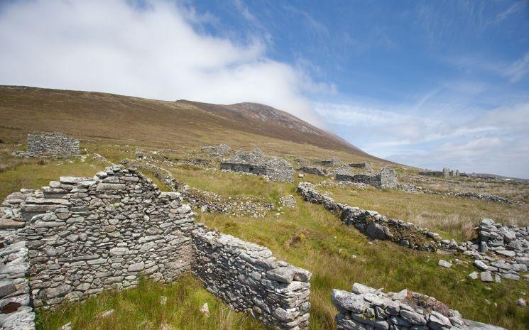 The Deserted Village at Slievemore Mountain, Achill, Co Mayo