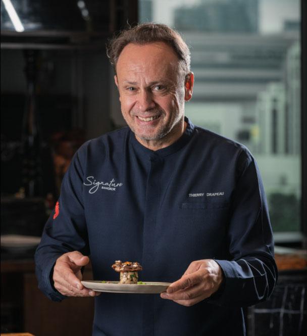 Le Chef etoile Thierry Drapeau au Vie Hotel de Bangkok