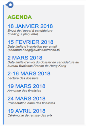 Prix VIE Dates 2018