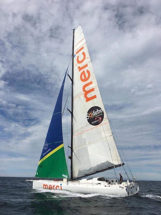 Vendée Globe 2020-2021 avec son bateau Merci