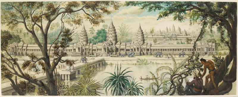 Angkor wat; Louis Delaporte; asian civilisations; art khmer 