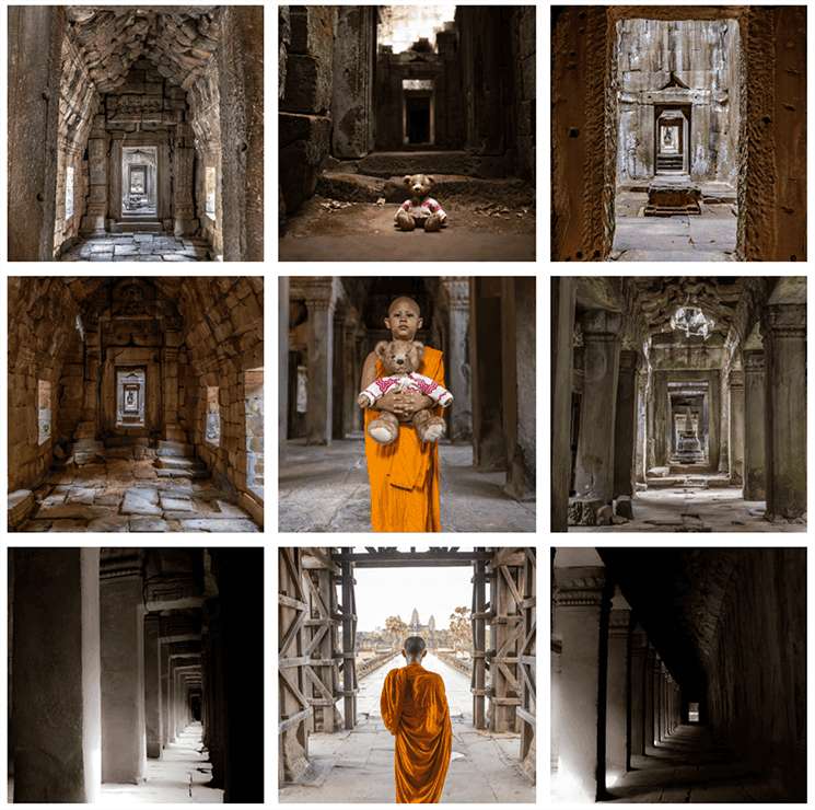 Vue des temples d'Angkor par Aurelie Fischer