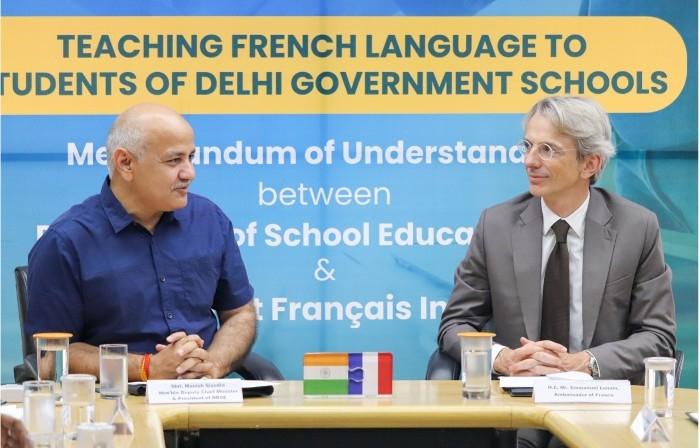 Emmanuel Lenain et Manish Sisodia