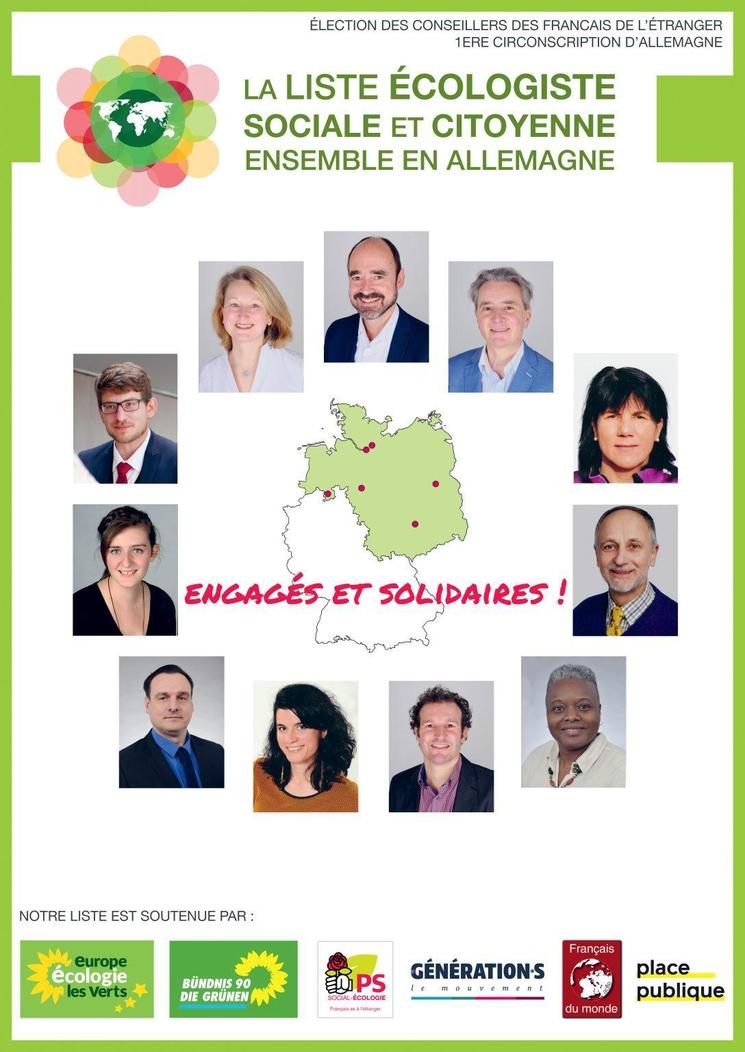 Affiche de la liste écologiste