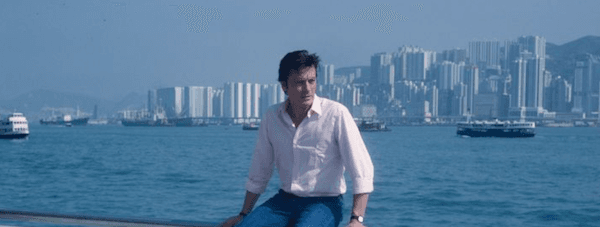 Alain Delon en Chine en 1983