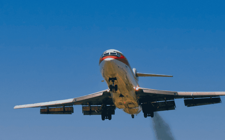 avion pollution fumée