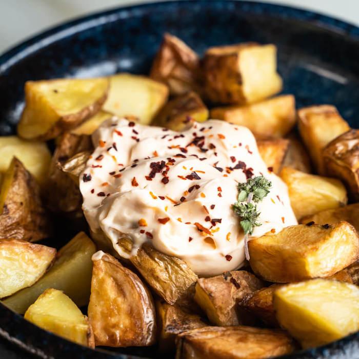 patatas bravas de la bodega Alenar à Valencia