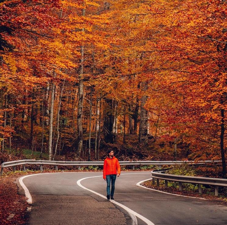 Bruno Maltor en Transylvanie en automne