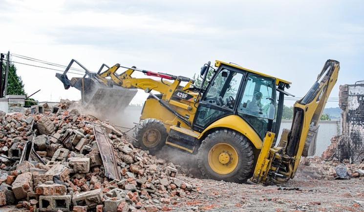 Bulldozer en action