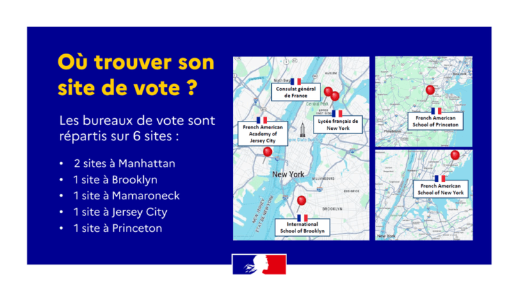 les bureaux de vote à New York 