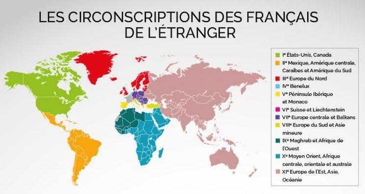 Carte des circonscriptions pour les legislatives