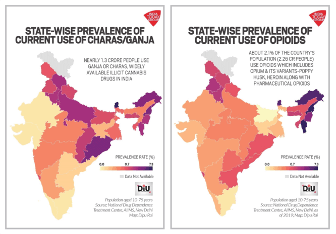 carte inda india consommation drogues