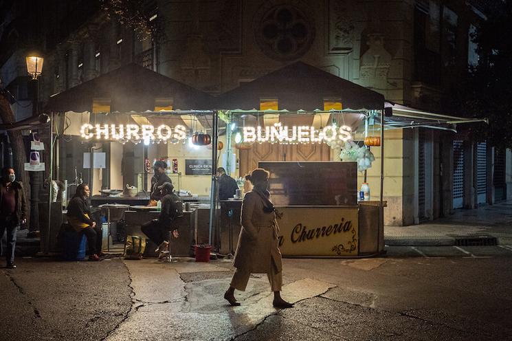 des stands de churros 