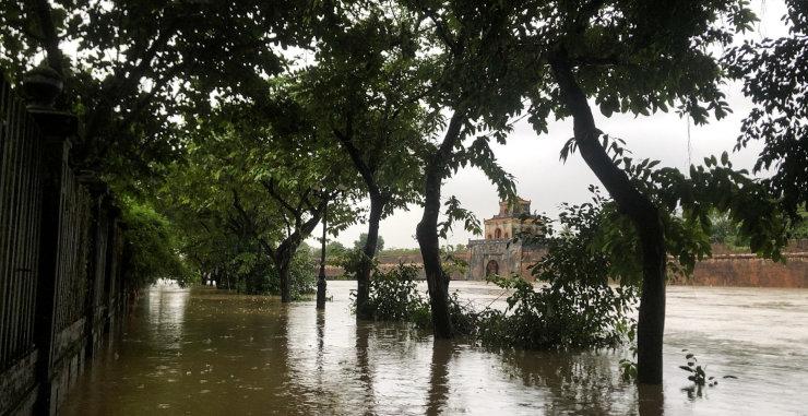 Cite imperiale de Hue sous les eaux