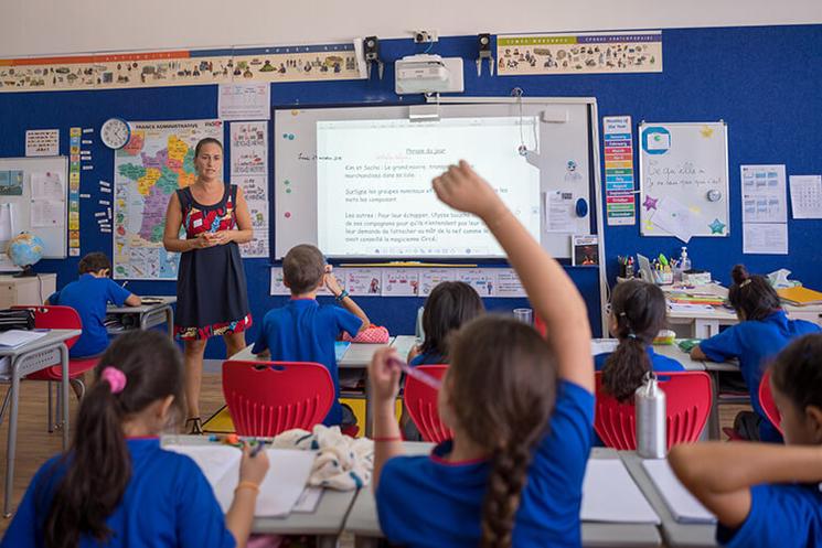 classe dans ecole francaise internationale