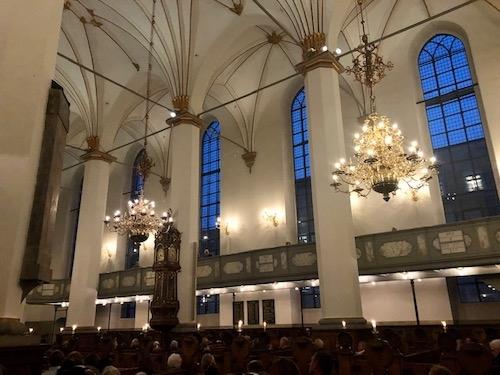 concerts gratuits le vendredi à Trinitatis Copenhague 