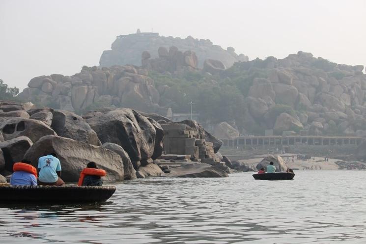 Balade en coracle à Hampi