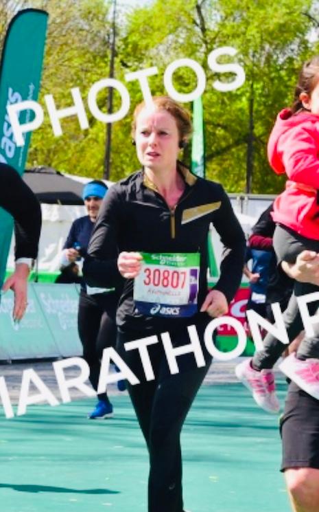 Raphaelle Choel lors du Marathon de Paris 2022